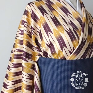 【小灰和服日记】日本正统小纹和服 渐变矢羽箭柄2021大正浪漫