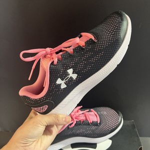 加拿大代购UA安德玛女装运动鞋走步鞋跑鞋训练鞋休闲鞋黑粉色