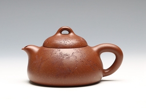 宜兴紫砂壶 王平 手制《瓢瓜》黄龙山原矿降坡泥170cc