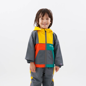 00路过鹭的泪淘宝日本代购 champion 2022春 童装 多色拼薄款风衣