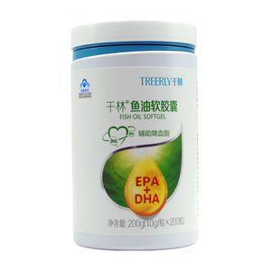 千林鱼油胶囊200粒成人深海鱼油含dha epa中老年鱼油胶囊正品