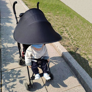 婴儿推车遮阳蓬防紫外线通用便携易安装防晒太阳帆顶棚透气遮阳帘