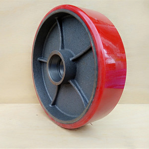 聚氨脂pu液压车轮搬运车轮叉车轮 工业脚轮配件 200*50