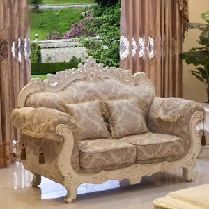 欧式实木组合家具高档中小户型客厅布艺沙发三人位美式整装沙发