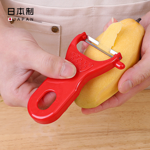 日本进口不锈钢刨刀厨房削皮刀刮皮器家用土豆削皮器水果刀果皮刀