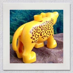 lego新款12岁14岁14岁以上乐高得宝douplo动物园 散件配件 豹子豹