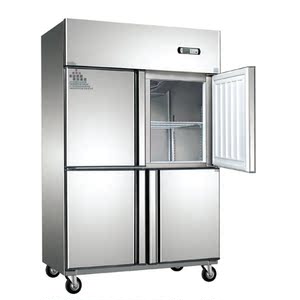 0lf4风冷四门冰箱冷藏冷冻柜商用厨房冷柜不结霜冰柜