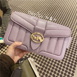 coach蔻驰 奥莱georgie小马车羊皮平价酒神包单肩斜挎女包加拿大