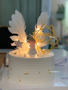 【三小时速达】武汉同城配送网红生日蛋糕小天使水果夹心蛋糕
