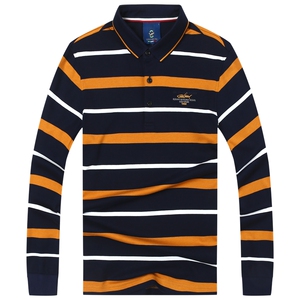 gold shark/金鲨atx31801 男士polo衫翻领长袖t恤2021秋季新款