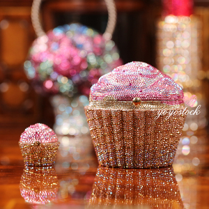 leiber巴黎1周中国cupcake strawberry水晶金色手包3900欧0人付款