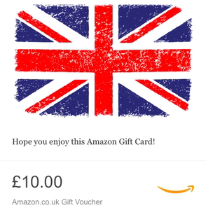自动发货 英国亚马逊 英亚礼品卡10英镑 amazongiftcard 海淘秒发