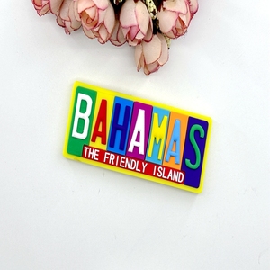 巴哈马世界旅游纪念冰箱贴创意彩色字母立体磁贴