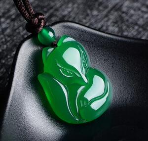 ealyt001淘宝即将结束一元拍卖 捡漏天然彩虹眼黑曜石九尾狐吊坠