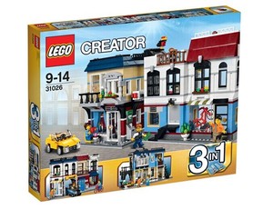 乐高lego 创意百变系列 街角三明治店31050/单车店与咖啡厅31026