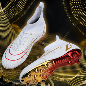 黄金战靴梅西足球鞋男女镀金底ag长钉短碎钉猎鹰成人刺客儿童球鞋