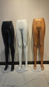 男女裤子模特打底裤服装展示下半身模特亮白黑色金色下半身道具展