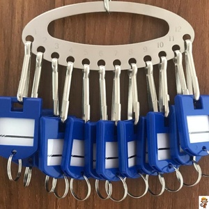 钥匙分类神器中介房东仓库酒店厂房出租房钥匙管理盘扣钥匙串大型