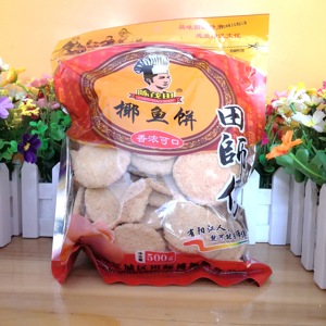 阳江特产田师傅500g袋装椰鱼饼家乡风味传统糕点休闲零食送礼佳品