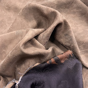 32姆米真丝透孔花萝香云纱100%桑蚕丝面料旗袍连衣裙丝绸