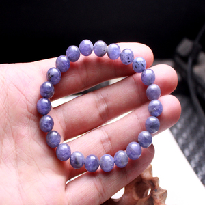 保真天然坦桑石手链 坦桑尼亚坦桑宝石手串