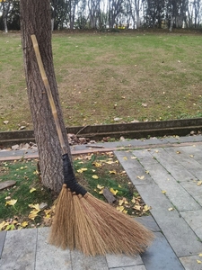 扫帚笤帚竹柄铁树金丝草扫把农村老式扫把户外庭院农村手工编制
