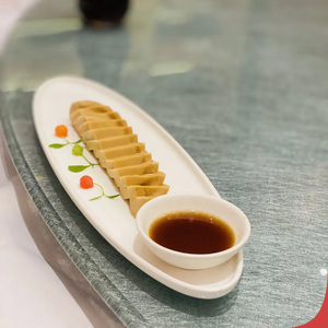 酒店中厨中式异形长条双尖盘意境菜创意特色餐具会所冷菜中式盘子