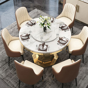 大圆餐桌家用现代简约