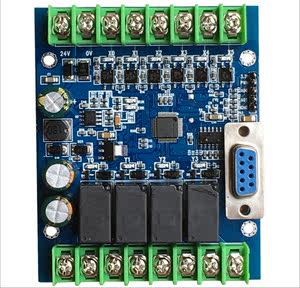 PLC工控板国产兼容PLCFX2N10MRFX1N10MT板式串口简易可编程控制器