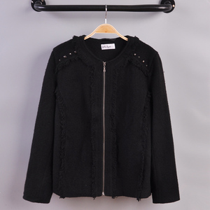 c581 外贸大码女装胖mm2017春装新款欧美显瘦柳丁休闲外套夹克