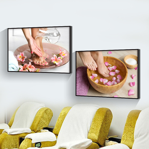 图片灰指甲广告修脚海报甲沟炎宣传画足疗店装饰画泡脚气挂图1人付款