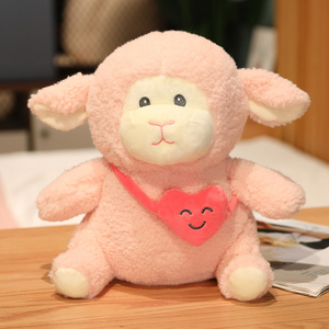 可爱小羊毛绒玩具 背包羊 情侣羊公仔 卡通玩偶 少女心布布娃娃