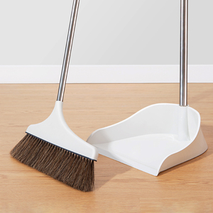 家家爽纯马鬃毛扫把家用防静电不粘发单个软毛扫帚簸箕组合垃圾铲