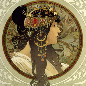 a318唯美艺术装饰新艺术运动穆夏插画集稀有全集590p图片素材