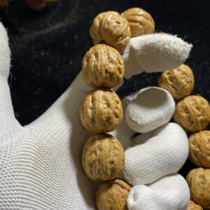 秤砣八棱 野生文玩核桃正圆秋子京八棱单圈小尺寸把玩件男女20