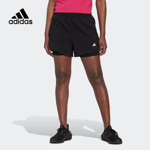 Adidas阿迪达斯女款夏季新款内衬休闲速干训练运动健身短裤HN1044