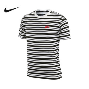 nike耐克男短袖2022年夏季新款sb滑板圆领半袖条纹t恤dq1863-134