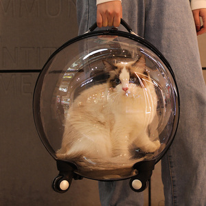 猫包外出便携拉杆箱透明大容量背包外出包太空舱猫咪手提宠物用品