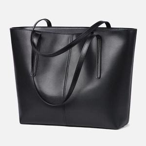GENE MK女包时尚黑色包包新款高级感托特包上班单肩真皮大容量