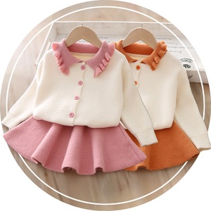 女宝毛衣裙洋气秋冬两岁婴儿裙子1-3宝宝毛线连衣裙0女童针织套裙