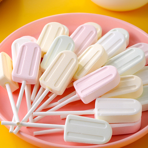 无蔗糖雪糕奶棒糖小零食奶片棒棒糖高钙益生元高颜值网红儿童糖果