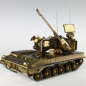 双35mm自行高炮车模型 35自行高炮模型合金1:30