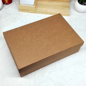 超大复古牛皮纸盒婚纱衬衫围巾礼品盒A4画框A3相册包装盒定做特大