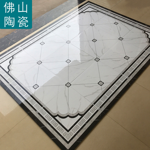 瓷砖带花图案餐厅