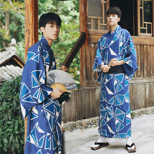 和服男正装传统日式复古日本男士日系拍照和风浴衣摄影剧本杀服装