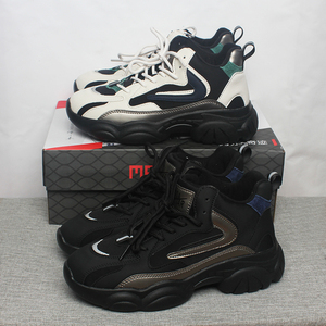 茂达运动鞋女鞋加绒休闲鞋老爹鞋秋冬季2021新款厚底保暖防滑棉鞋