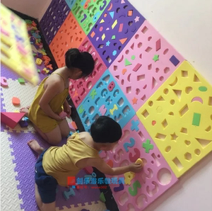 新款EVA泡沫益智墙面形状字母配对积木儿童玩具创意动物拼图2-6岁