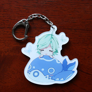 荣耀挂件钥匙扣鲲 q版庄周的鲲王者游戏周边双面亚克力钥匙扣挂件