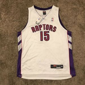 代购 文斯卡特 nike 多伦多猛龙队 白色15号篮球服 球员版球衣