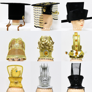 古代皇帝公子宫廷官帽复古清朝宫廷男帽大臣帽女古装皇帝帽